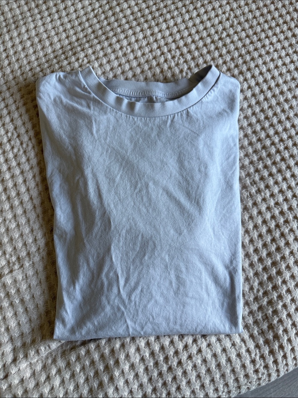 H&M Pale Blue Crew Neck Short Sleeve Tee